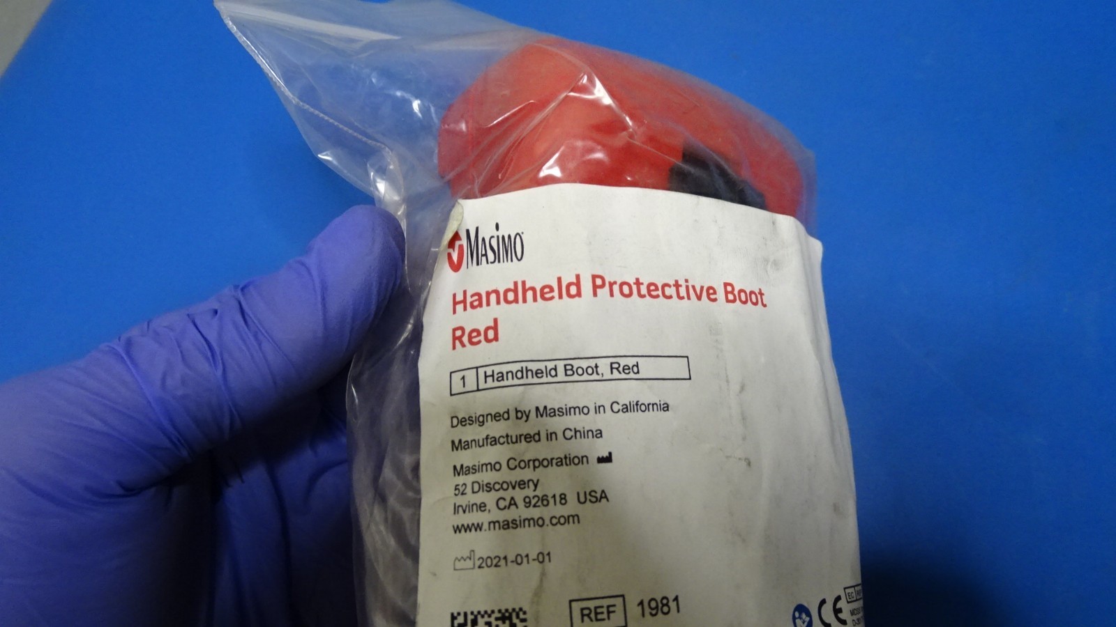 Masimo Handheld Protective Boot RED part number 1981
