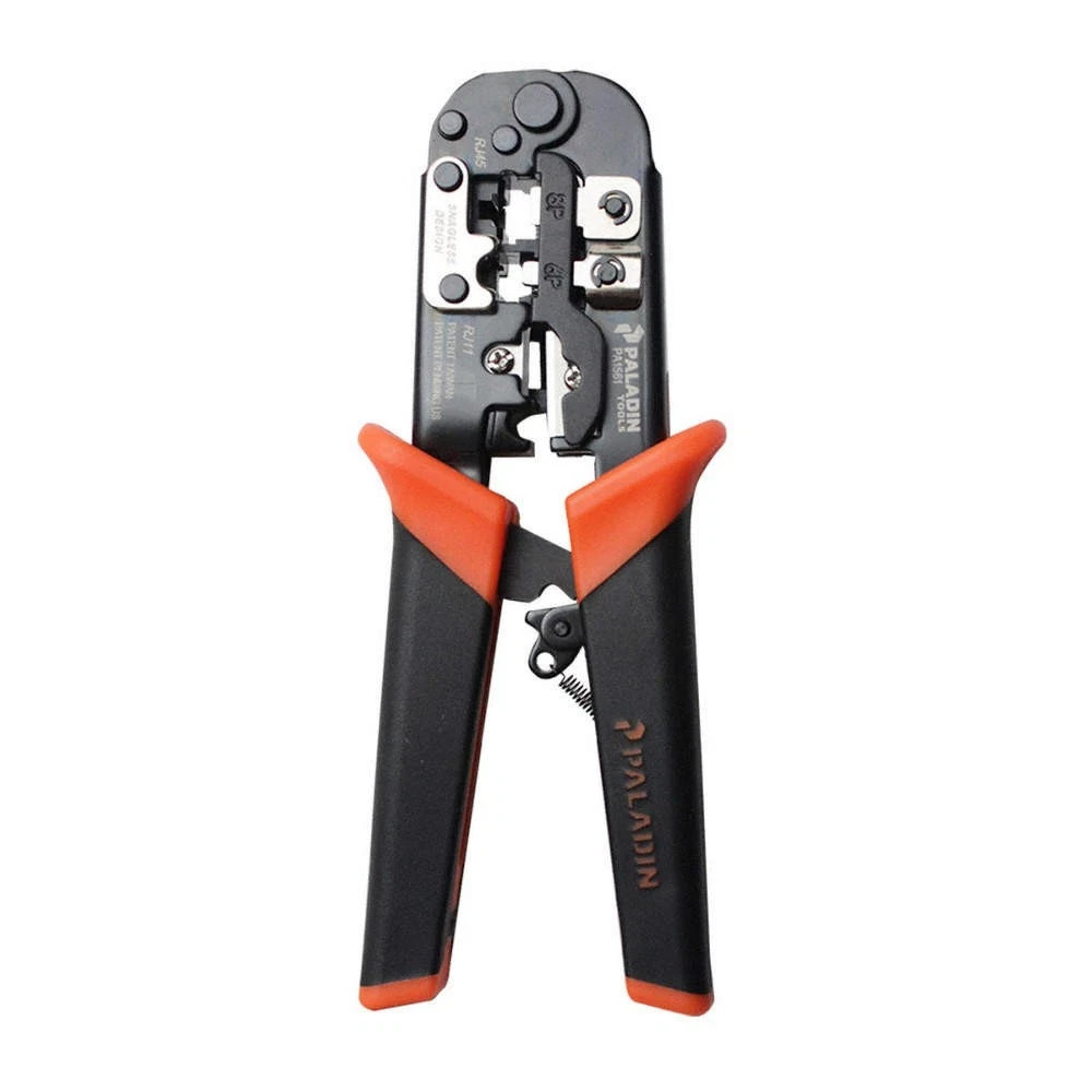 PALADIN 1561 Crimper,RJ-45/11/12/22/Cat6/5e/5/3,7.5" 4NHR6