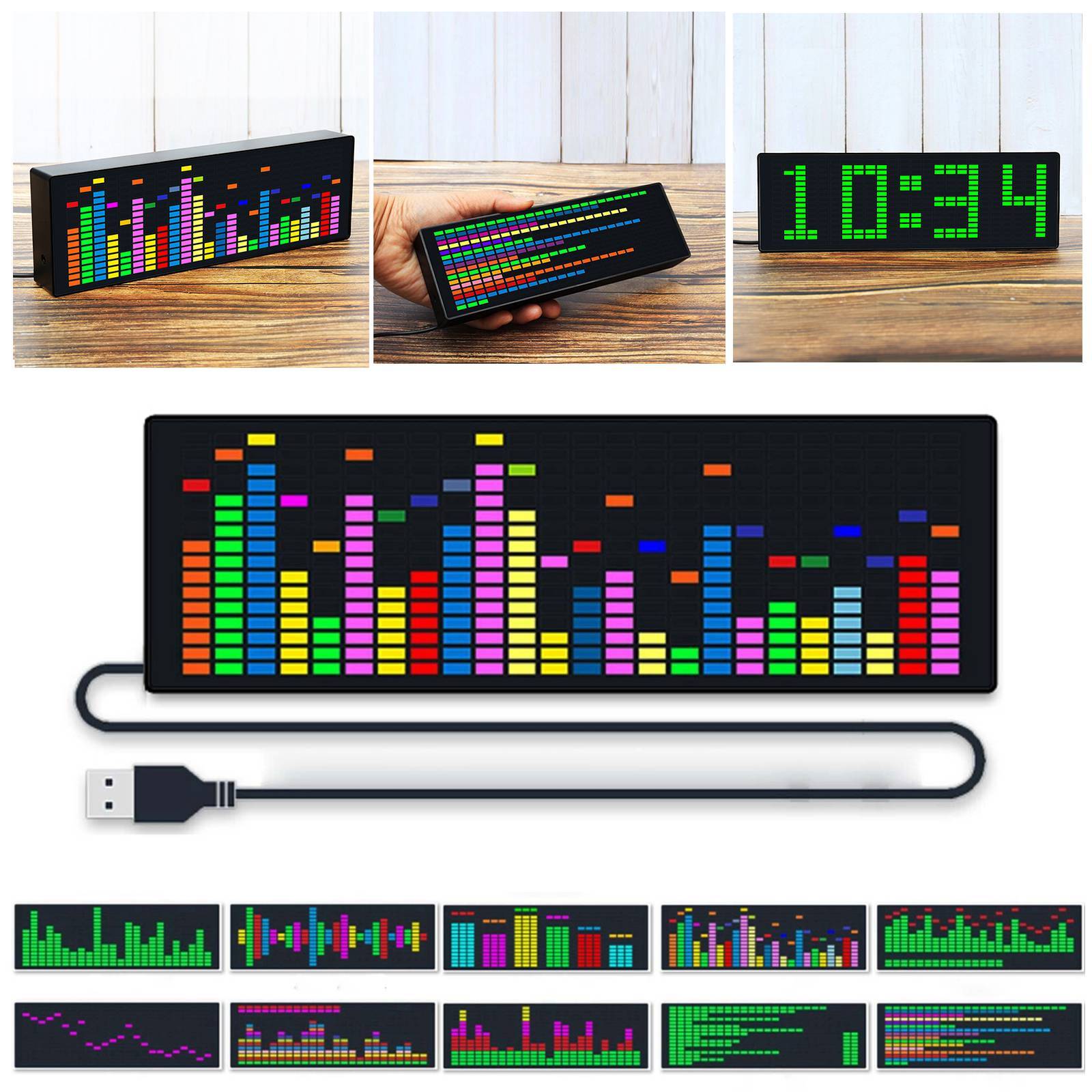 New Music Spectrum Indicator VU Meter VFD Audio Level Display Amplifier Board