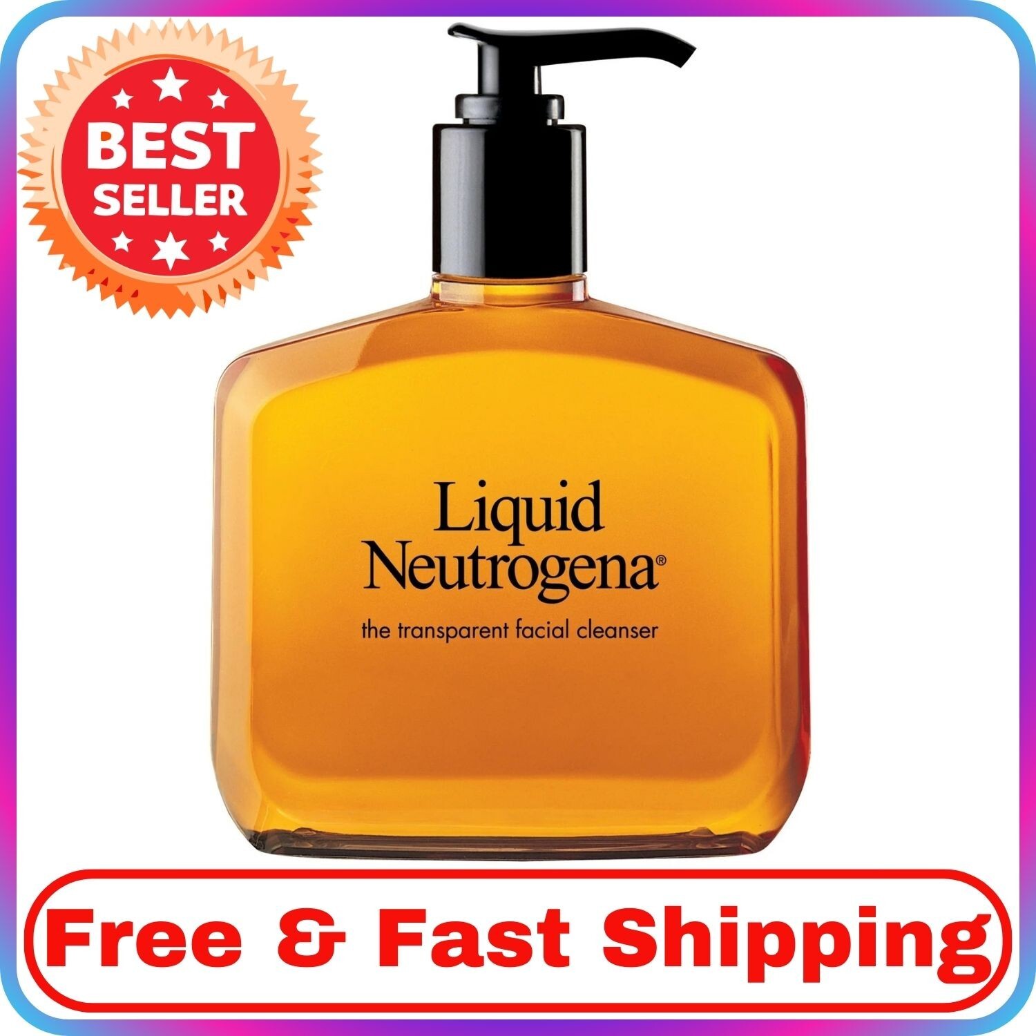 Neutrogena Liquid Fragrance-Free Mild & Gentle Facial Cleanser, 8 fl. oz