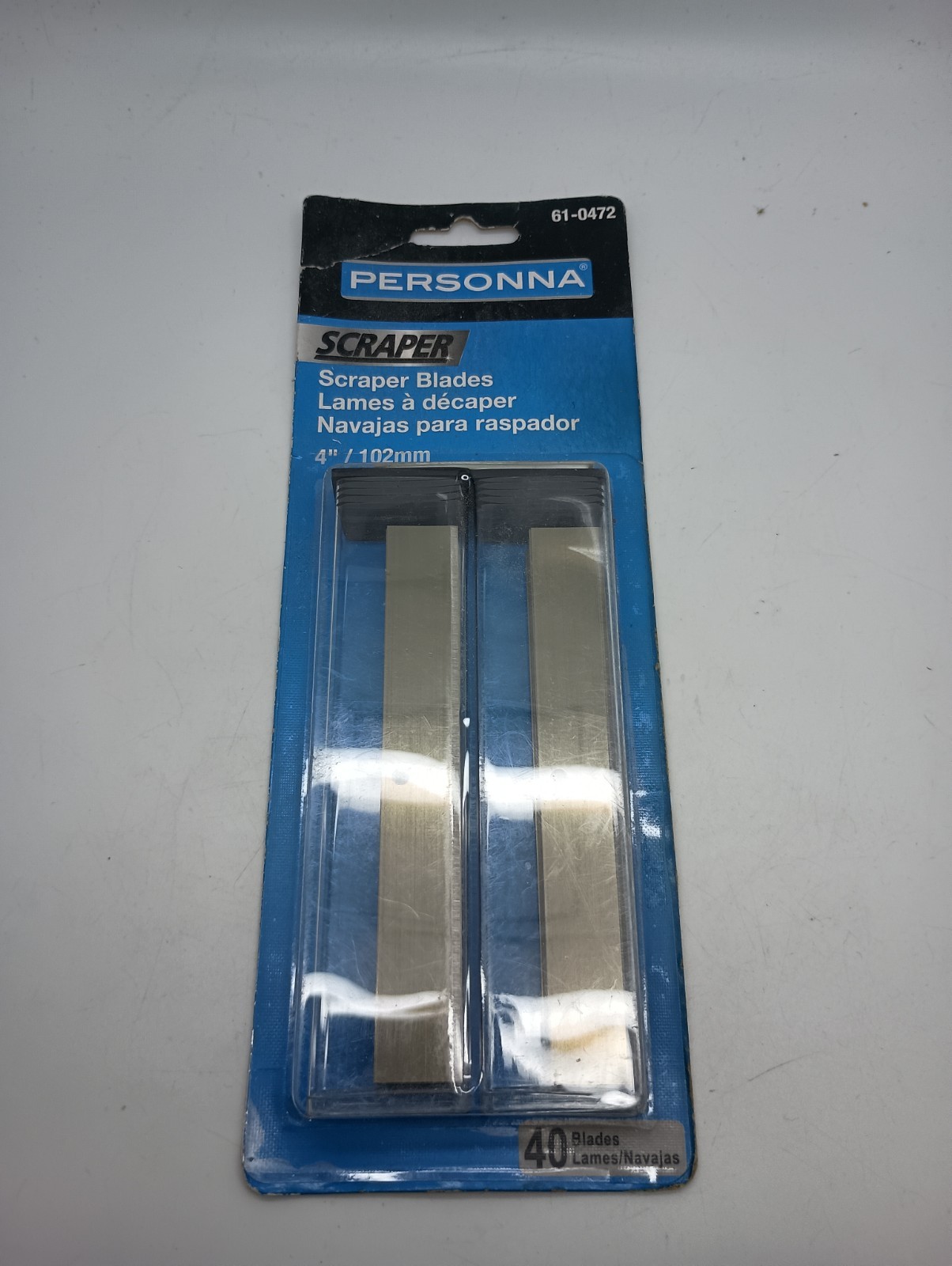 #AH) Sealed - Pack of 40 Personna 61-0472, 4" Stripper Blades - FREE SHIPPING