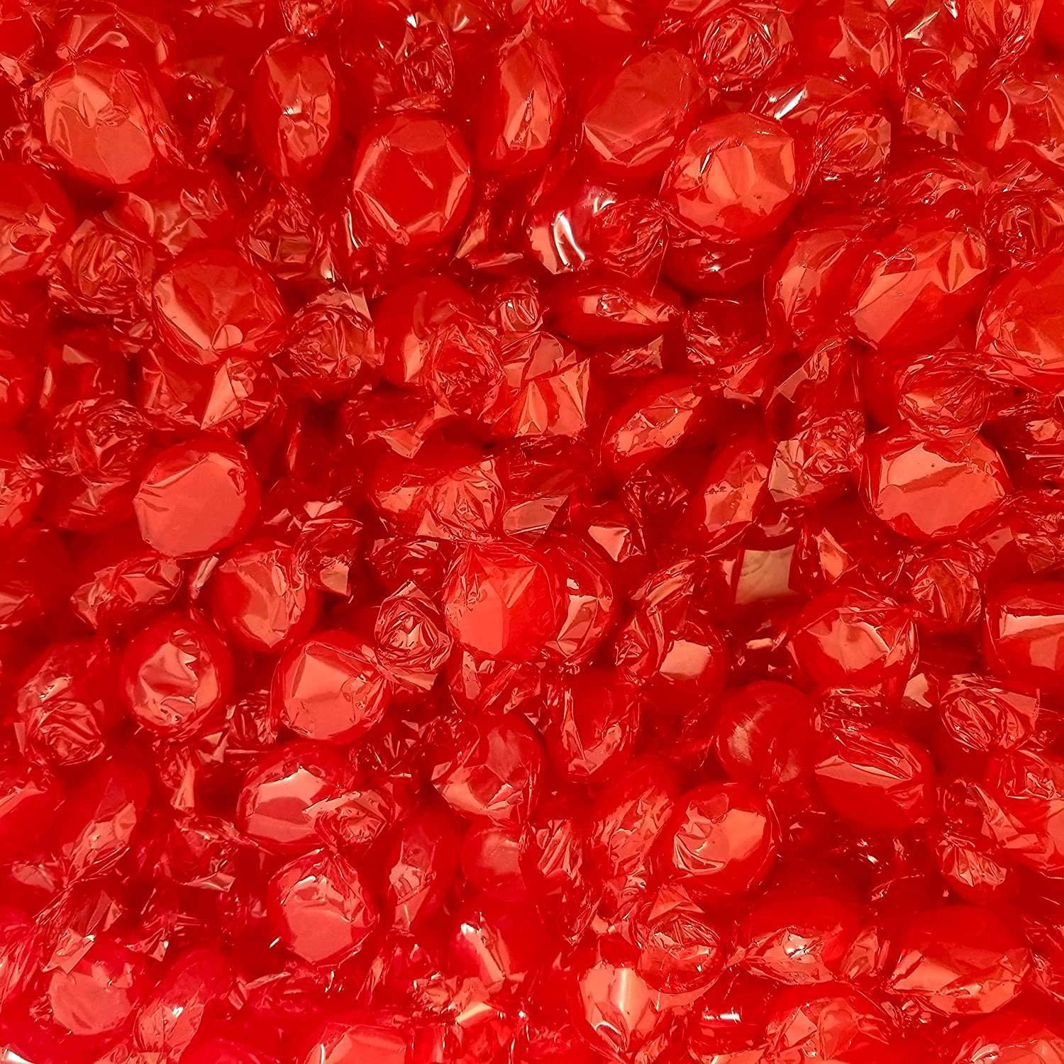 Bulk Cinnamon Hard Candy Discs - Individually Wrapped, 5 lbs, Red