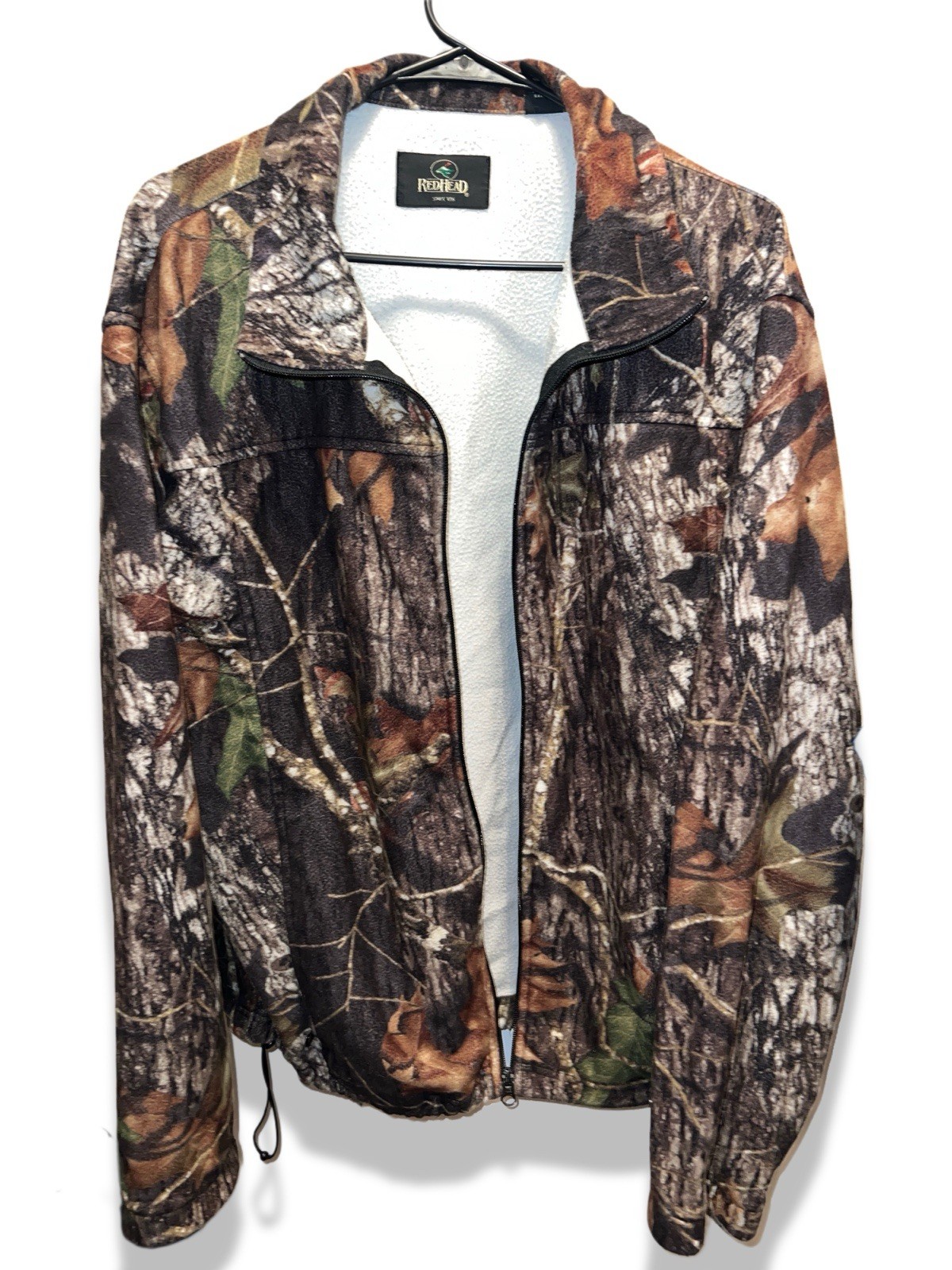 RedHead Camo Fleece Jacket XL Full Zip Hunting Outdoor Y2K Vintage