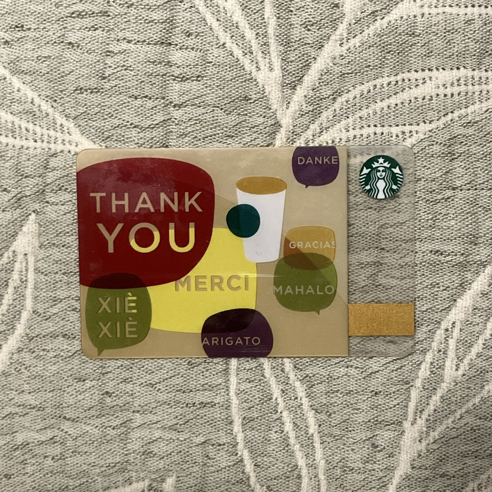 Starbucks Gift Card 2011 Thank You