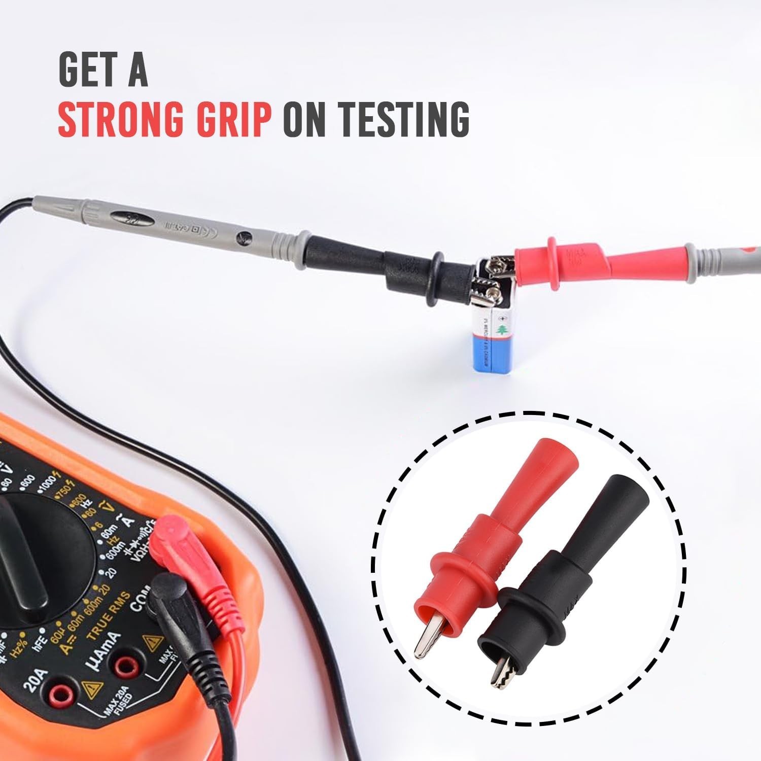 Multimeter Leads, PT1005 1000V 10A Multi-Meter Probes Kit with 2 Crocodile ...