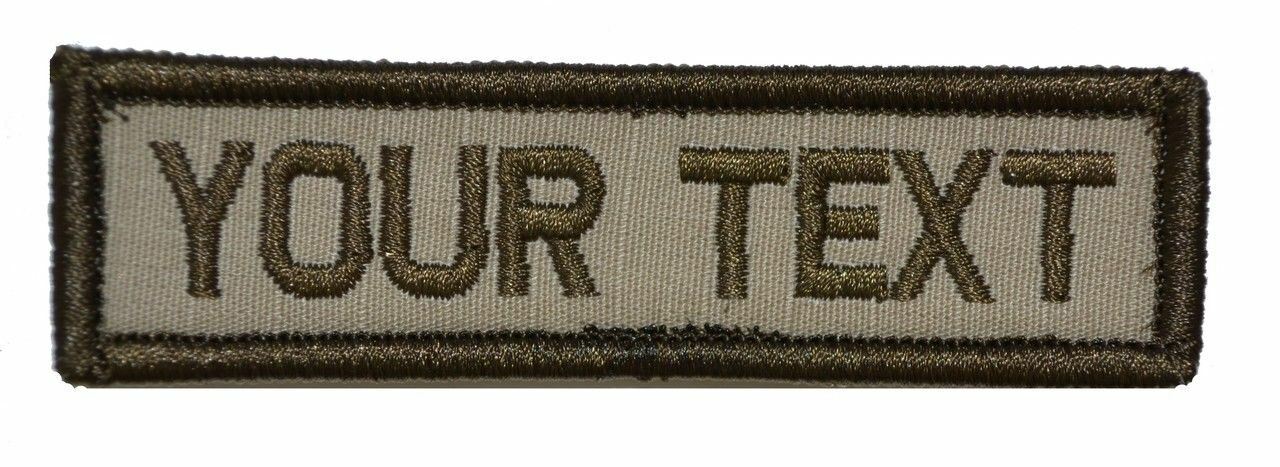 Custom 4x12 Military//Police Patch Hook Backing