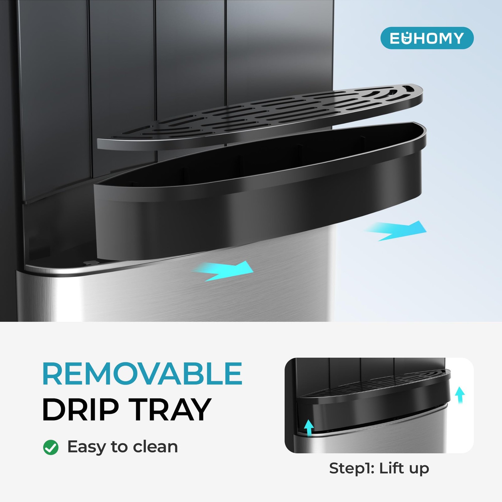 Bottom Loading Water Cooler Dispenser for 5 Gallon Bottle, 3 Temperature Sett...