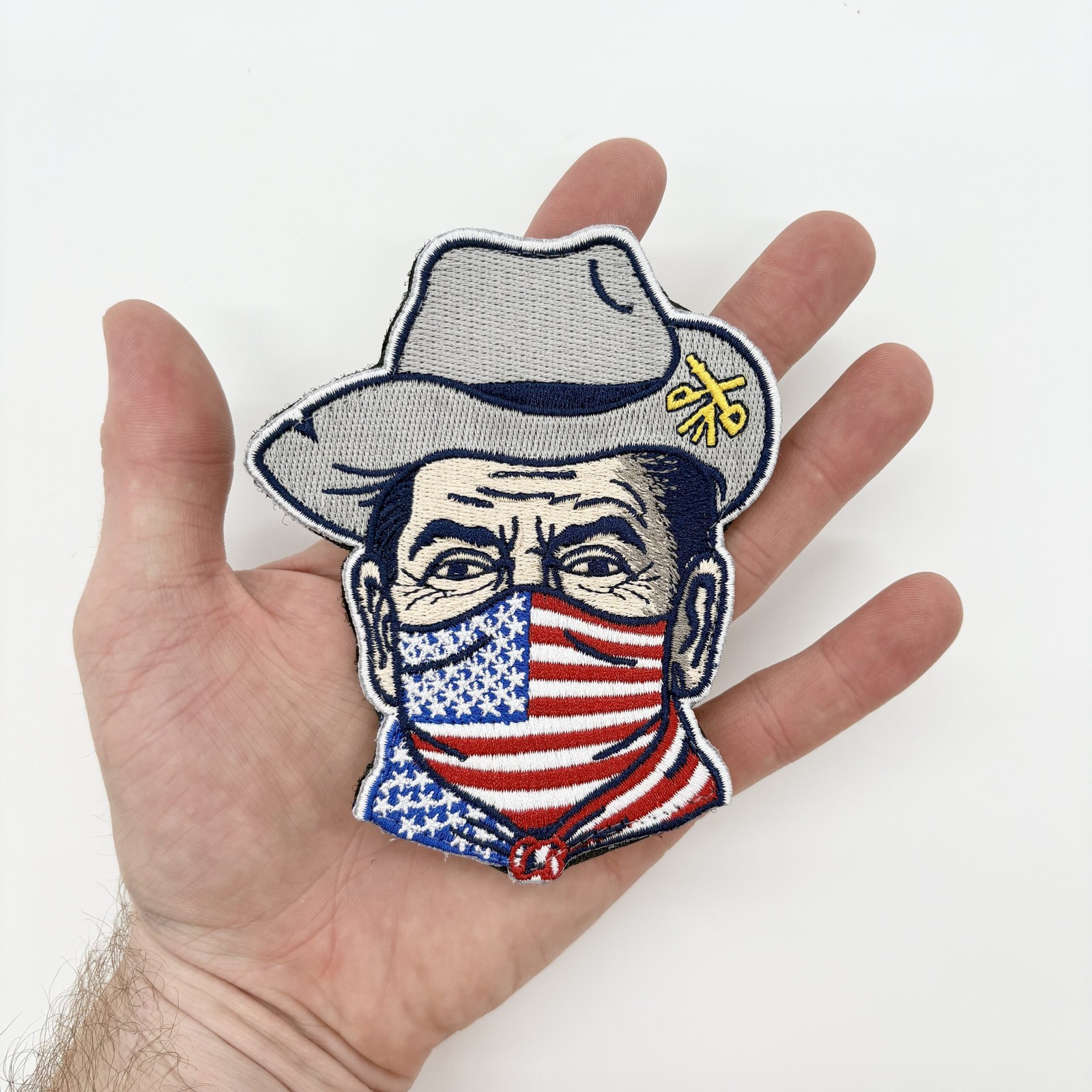 CVN-76 USS Ronald Reagan Patch – With Hook and Loop, Embroidered, 4.5 Inch