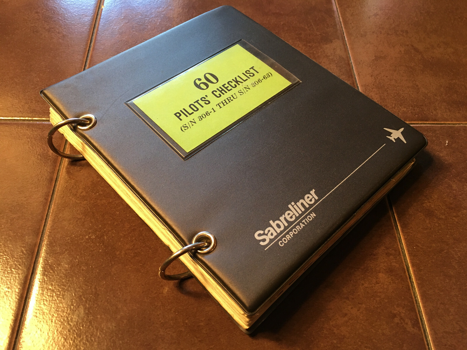 Sabreliner NA-265-60 Pilot's Checklist