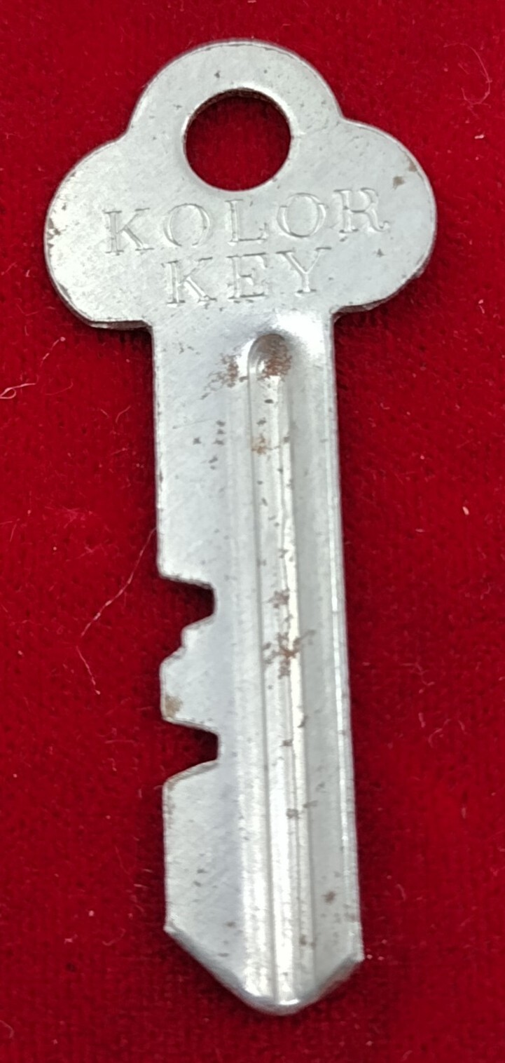 Vintage Key Marked Kolor Key Appx 1-5/8” Locks Drawers Hardware Cabinet