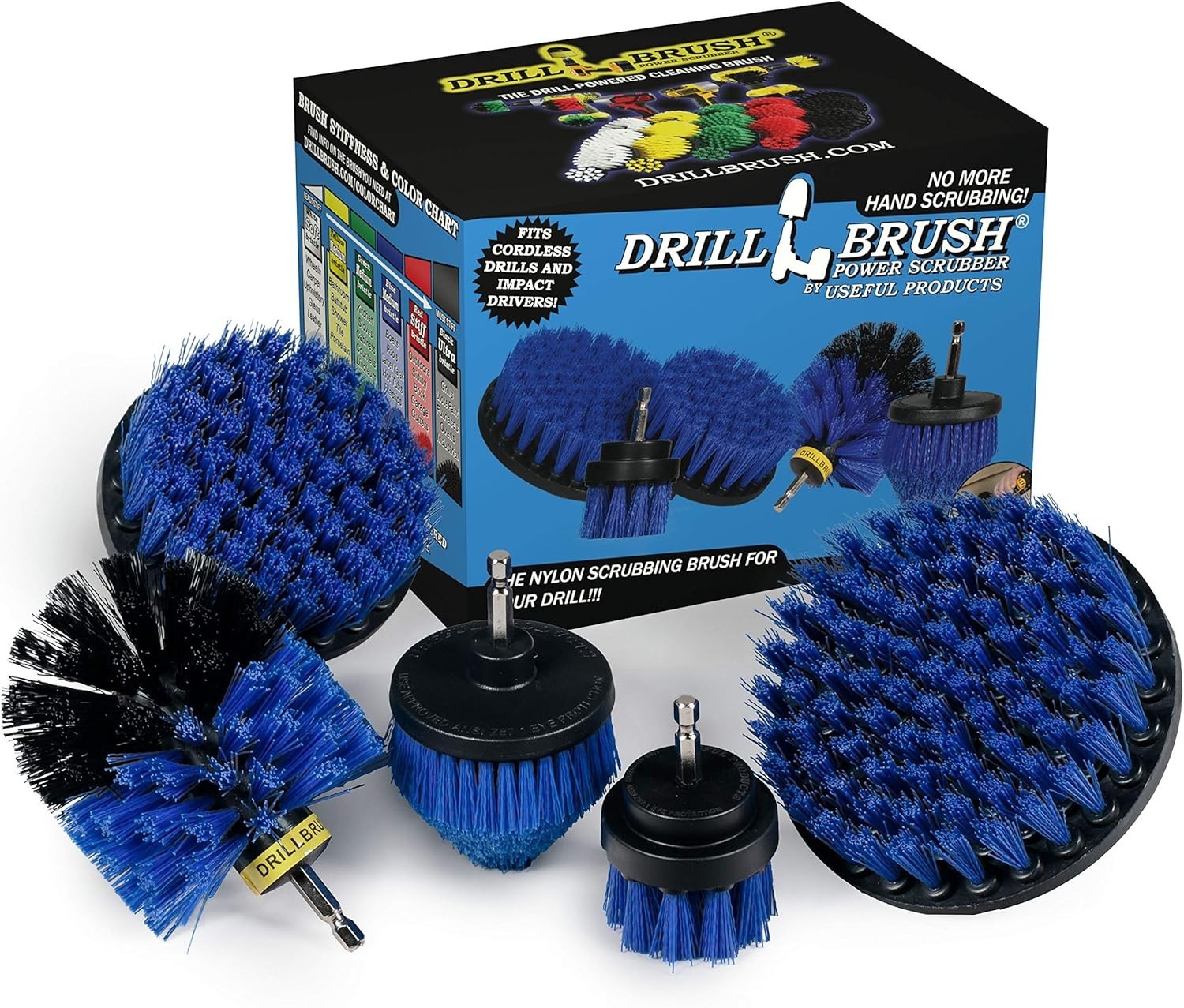 Medium Stiffness Aquatic Brush Set for Efficient Boat & Aquarium Cleaning