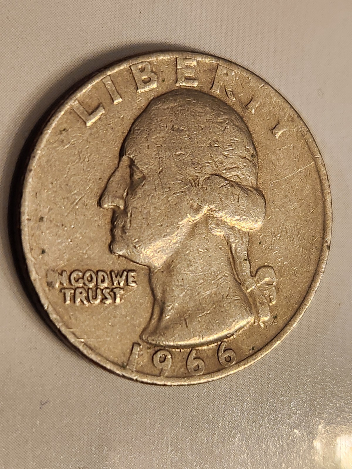 1966 quarter no mint mark . (In) And( A) errors