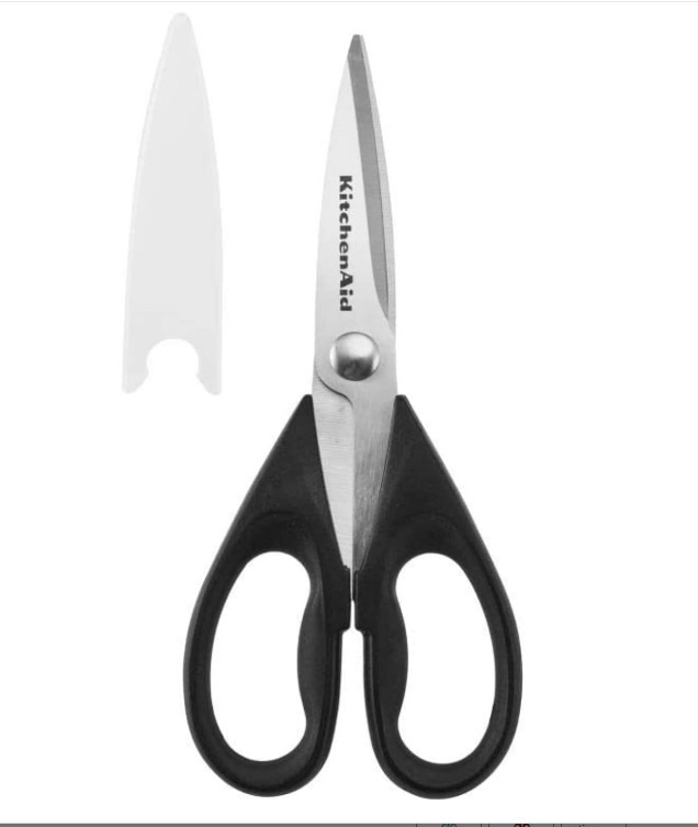 KitchenAid All-Purpose Kitchen Shears 8.72" Stainless Steel Scissors Black