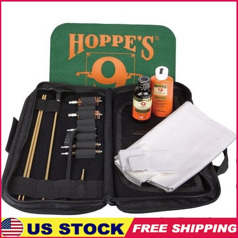 Gun Cleaning Kit Synthetic Oil Brass Rod Patches Brushes Bore Cleaner Essentials