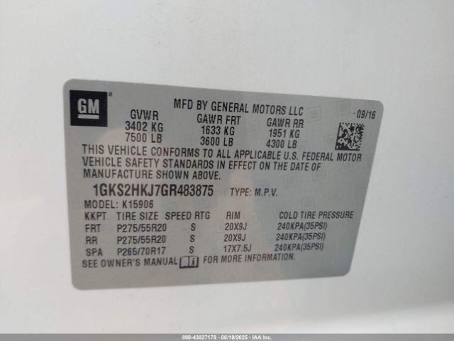 YUKONXL15 2016 Glove Box 4801636