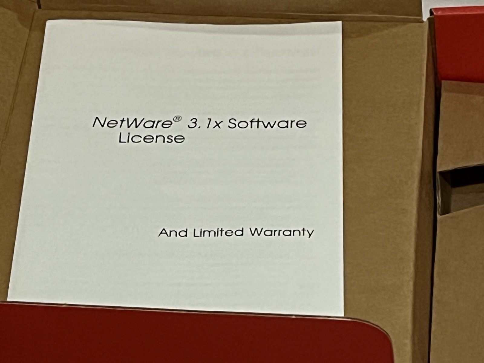 Novell Netware 3.12 50 User Kit CD and Diskette - Original Box