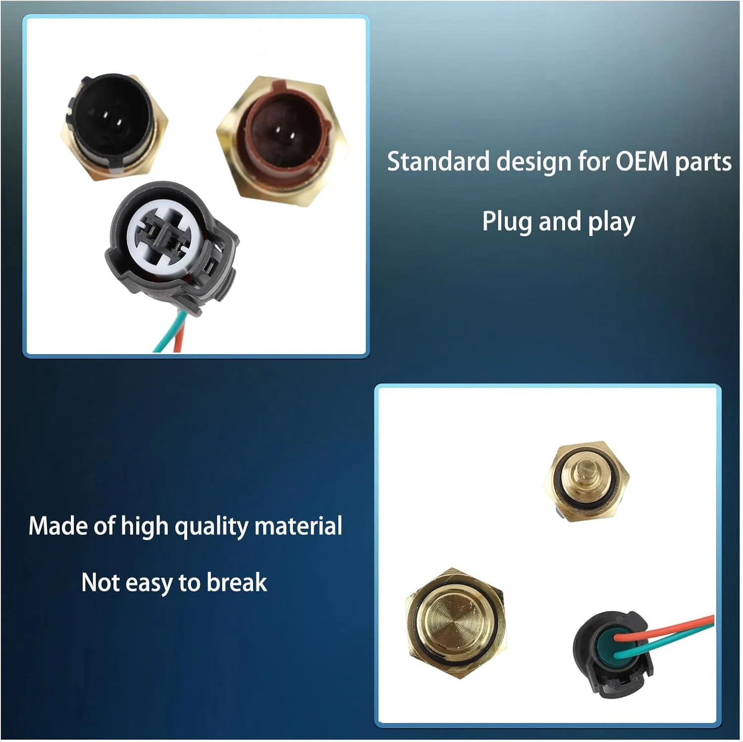 Engine Coolant Temperature Sensor Compatible with Honda Accord Civic CR-V Elemen