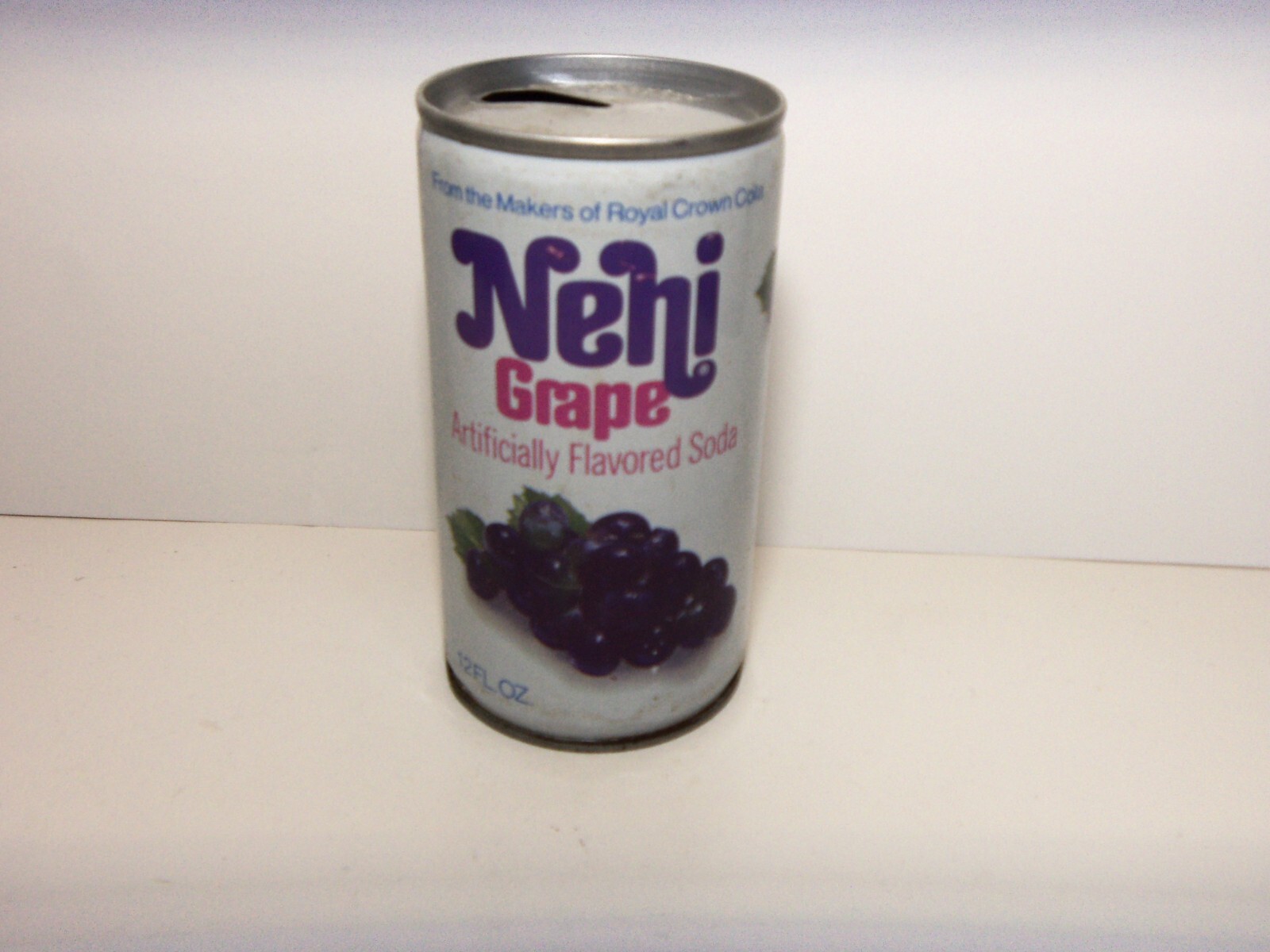 (ROYAL CROWN) NEHI GRAPE SODA 12oz STEEL CAN LOUISVILLE, KY  VINTAGE