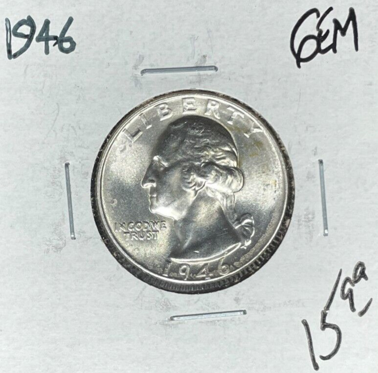 1946 WASHINGTON SILVER QUARTER ~ GEM ~BEAUTIFUL COIN~