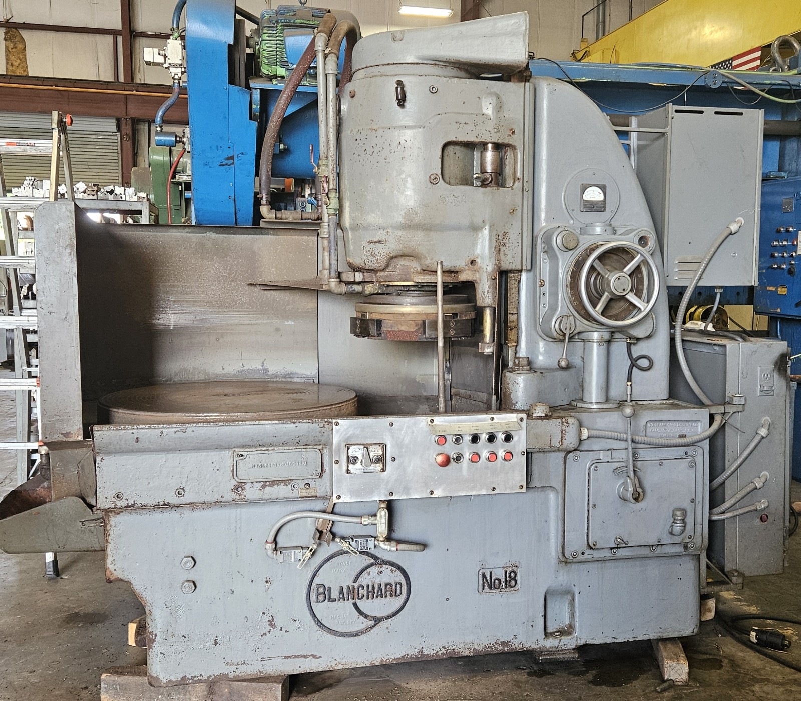 36" BLANCHARD MODEL NO.18 VERTICAL SPINDLE ROTARY SURFACE GRINDER MODEL: NO.18