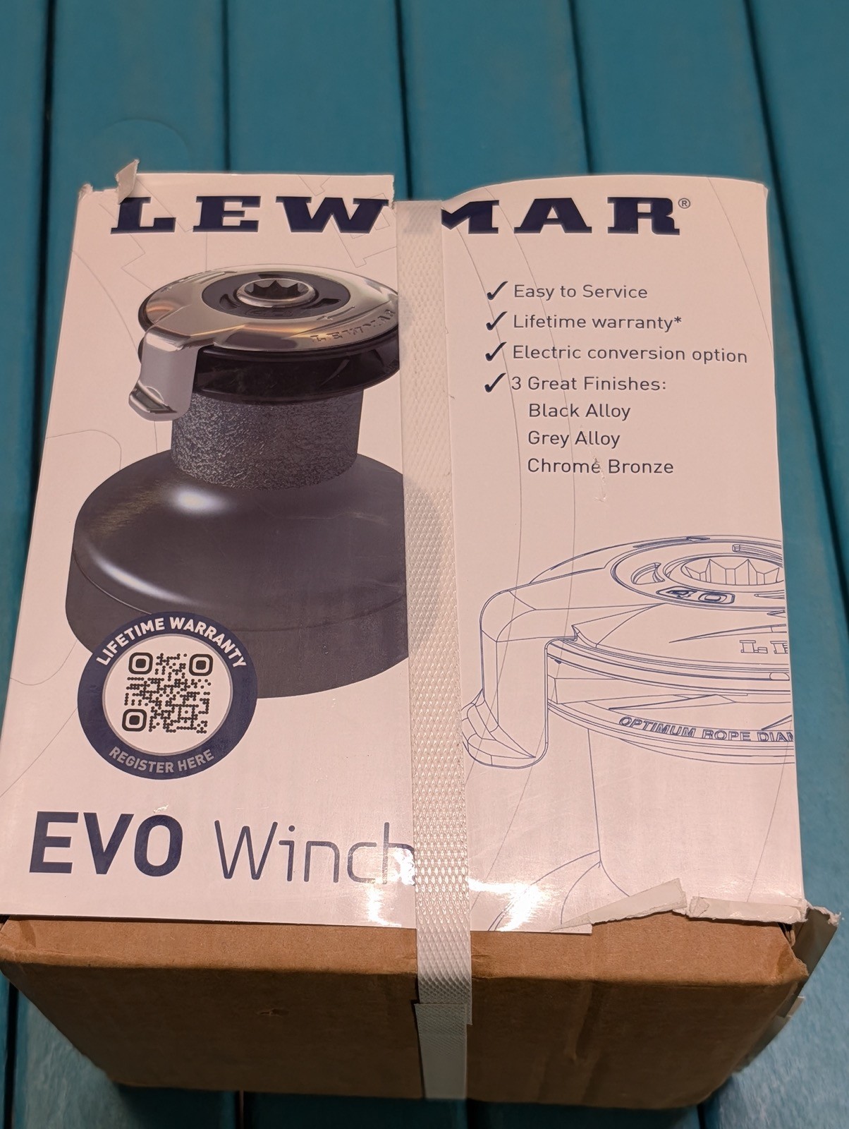 New Lewmar EVO Self-Tailing Sailboat Two Speed Winch Size 40 ST Alloy Black