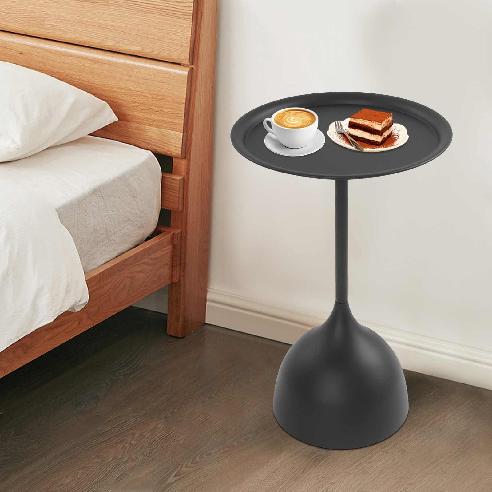 Modern Round Side Table Coffee Table Metal Sofa BedSide Table Bedroom LivingRoom