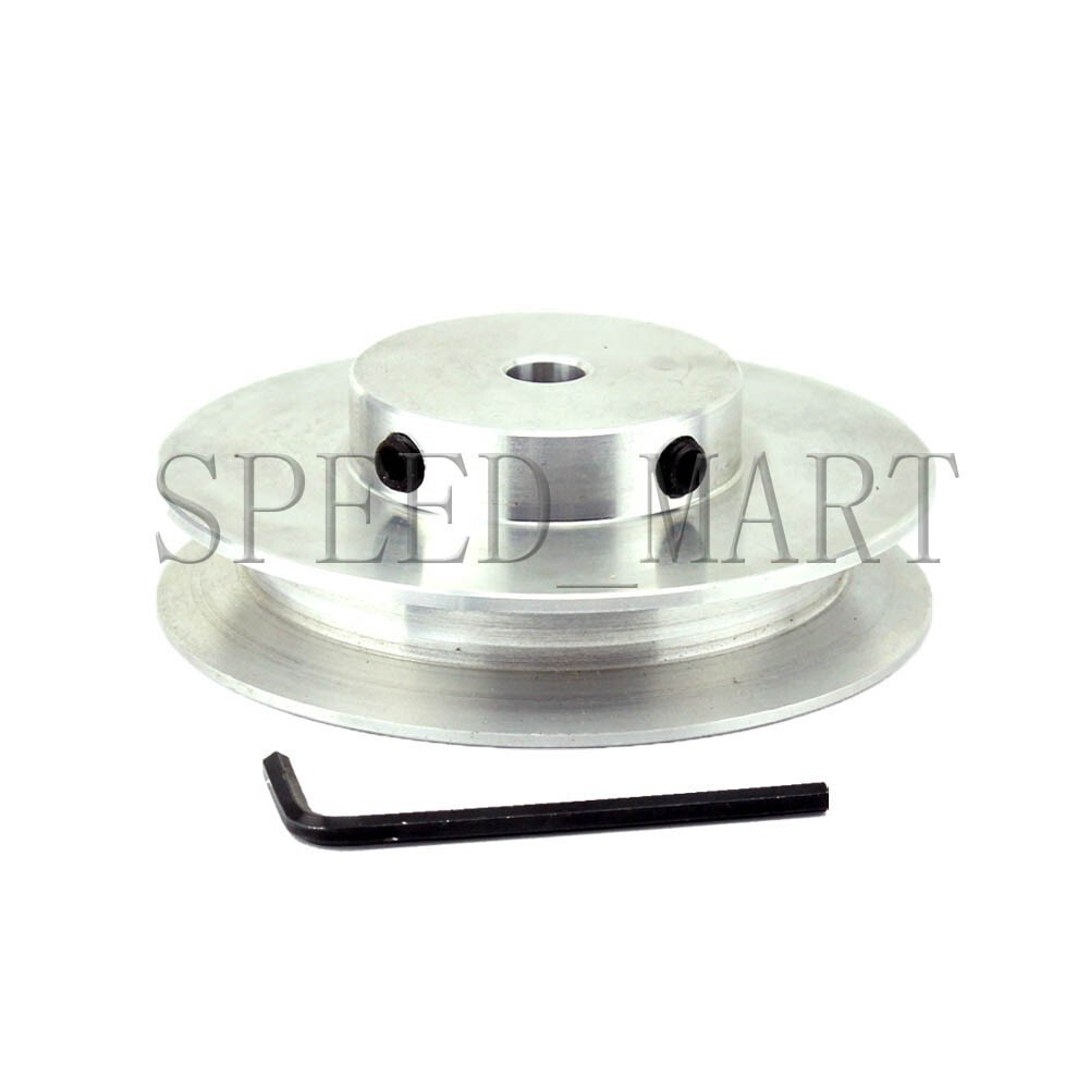 1pcs A Type Pulley Aluminium Alloy V Groove OD 100mm Bore 12mm For A Belt Motor