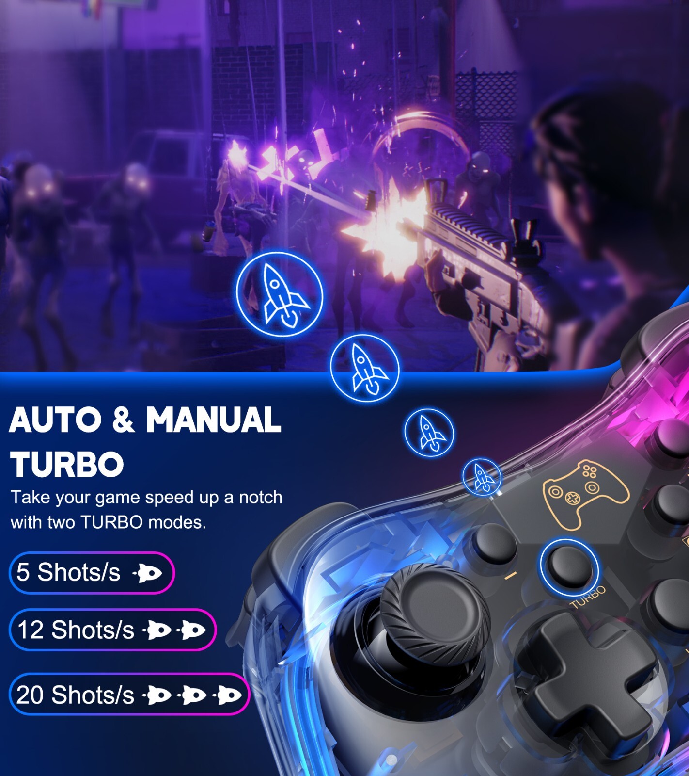 Pro Wireless Controller For Nintendo Switch OLED/LITE Controller Gamepad NEW