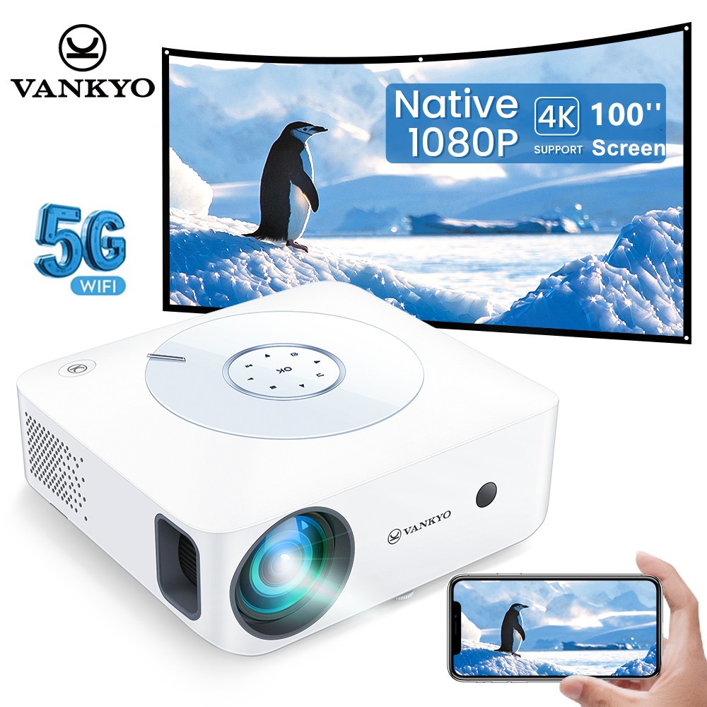 VANKYO Full HD 1080P Home theater Projector 5G WiFi 4k Video LCD Movie Cinema
