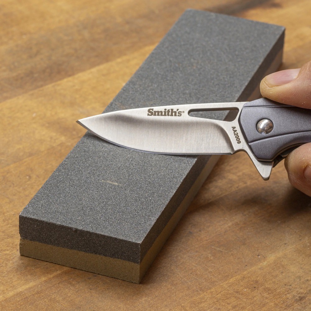 Grit 8-Inch Combination Sharpening Stone for Knives and Tools