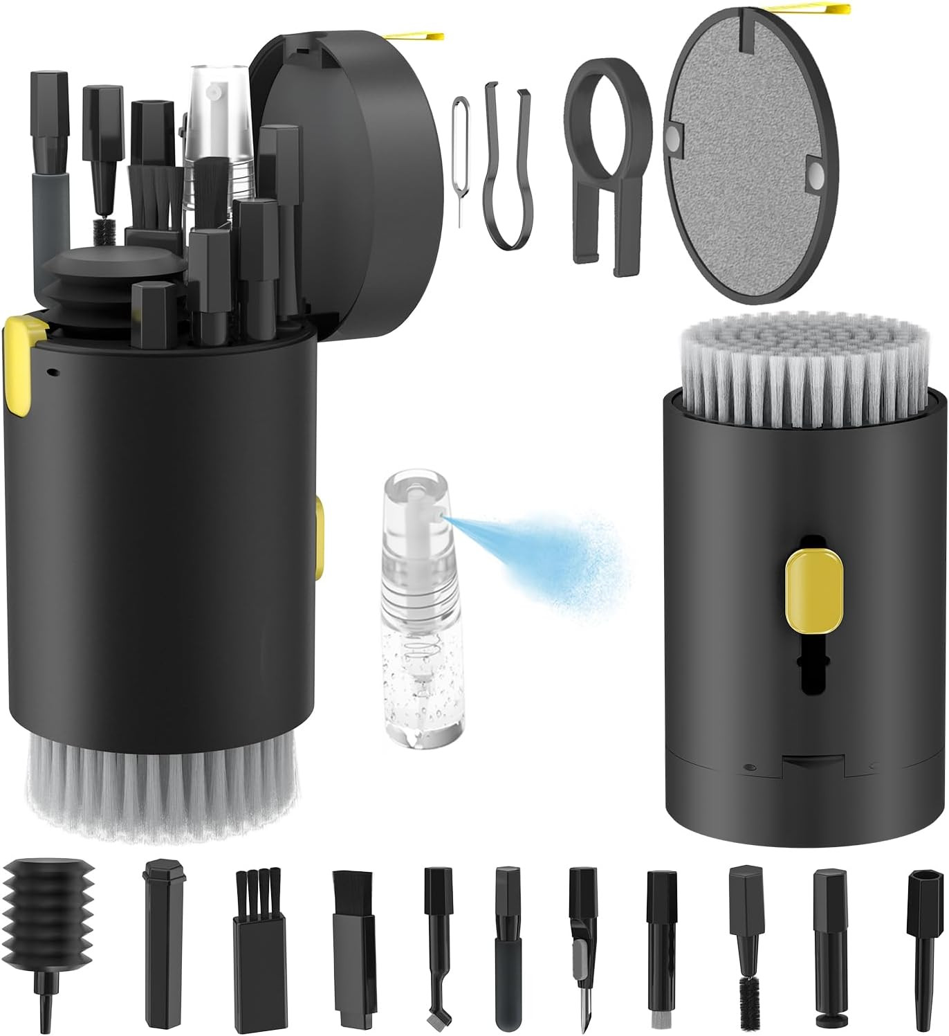 Tounee Keyboard Cleaner Kit, Electronics Cleaning Kit with Retractable Big Brush