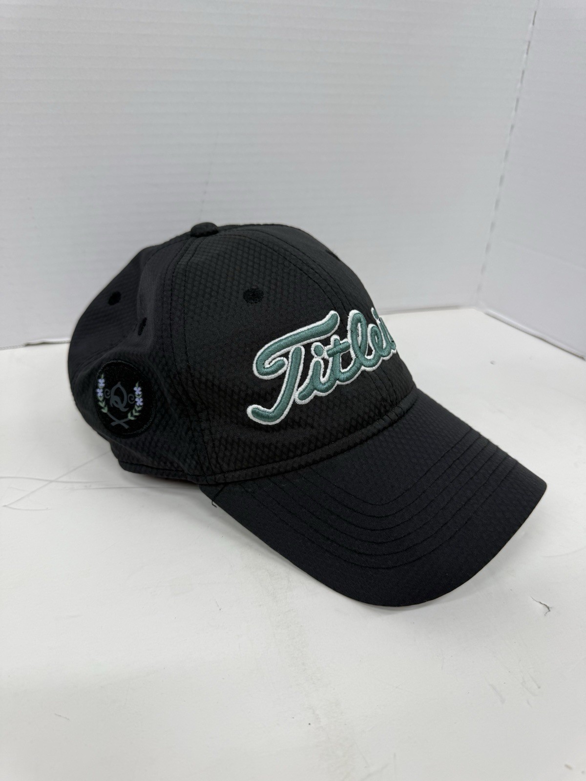 Titleist Golf Cap Black Green Accents Embroidered Logo