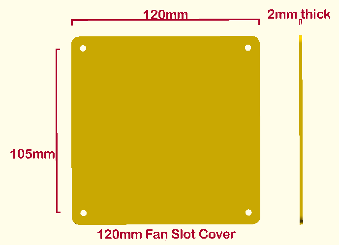 2 140mm/120mm/92mm UNUSED CASE FAN SLOT BLANK Cover Plate Sealing Airflow Mod