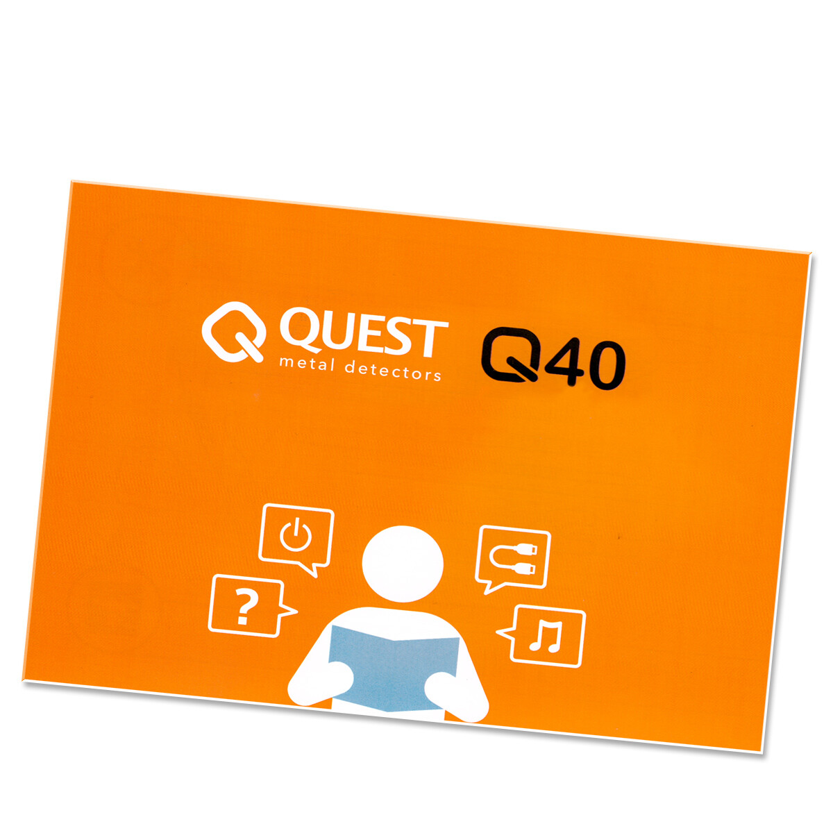 Quest Q40 Metal Detector+ Pack w/ 2 Coils, Hat, Wireless HP Pouch and Cover
