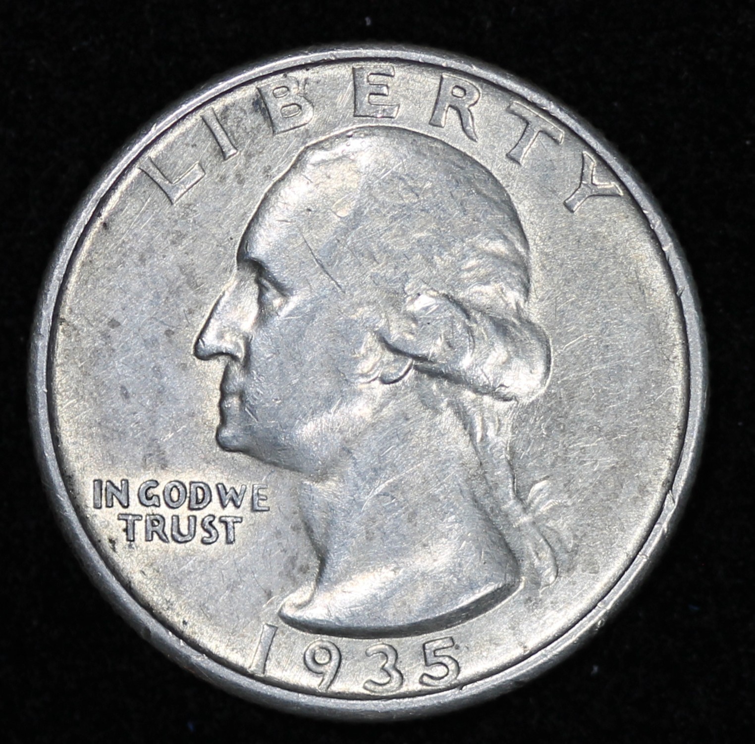 1935 Washington Quarter - XF/AU details