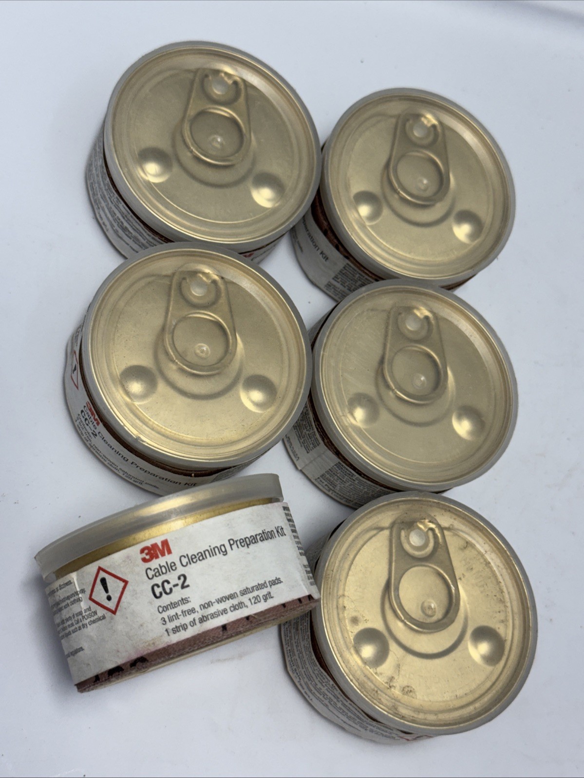 Lot of (6) 3M CC-2 Cable Cleaning Preparation Kit NOS