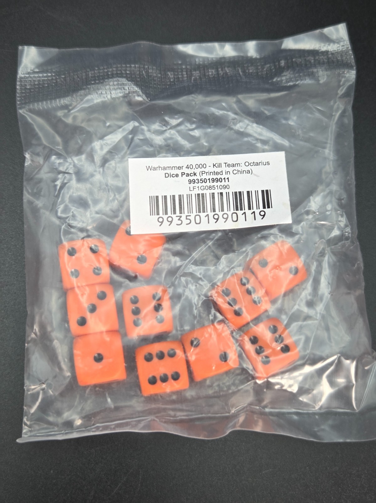 Kill Team Octarius Dice Pack Orange D6 x10 BNIB New 2021 GW WH40K Warhammer 40k