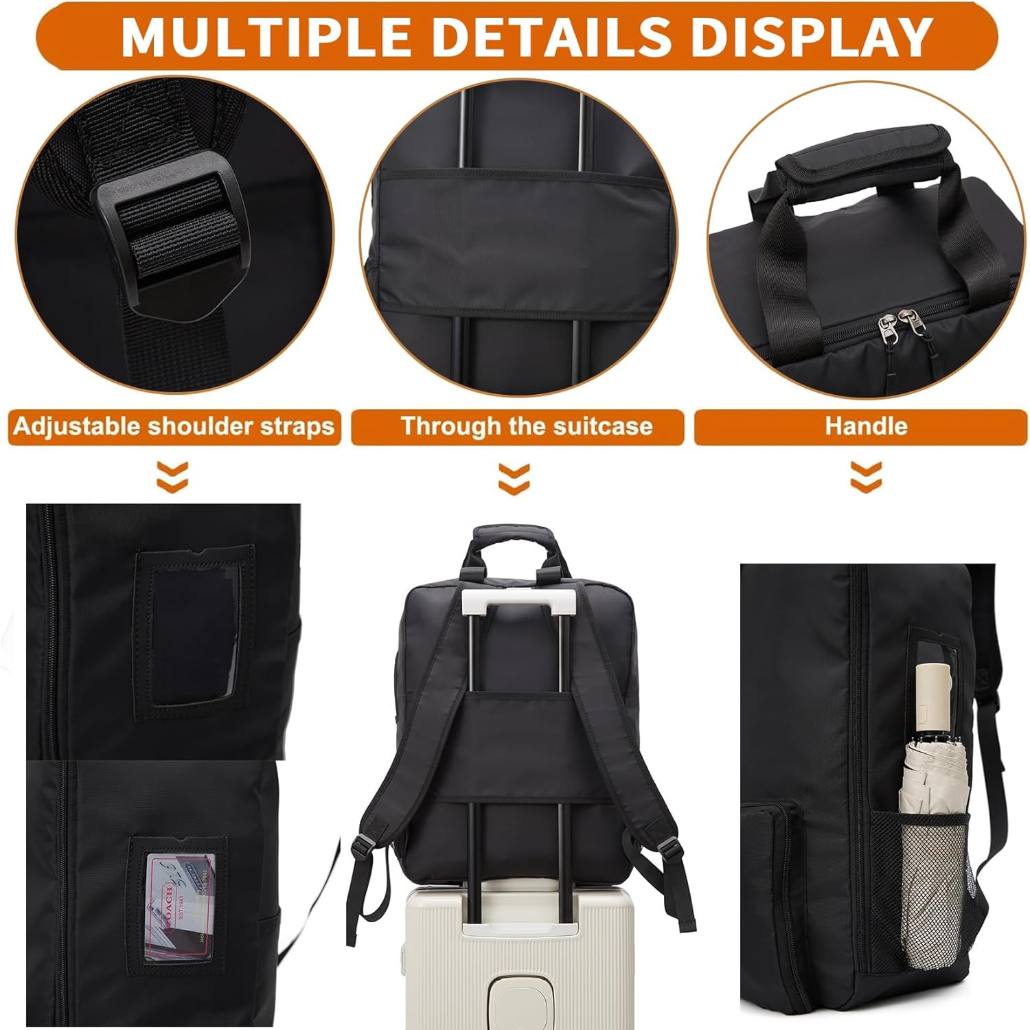 Stroller Travel Bag Compatible GB Pockit Air plus All Terrain Lightweight Black
