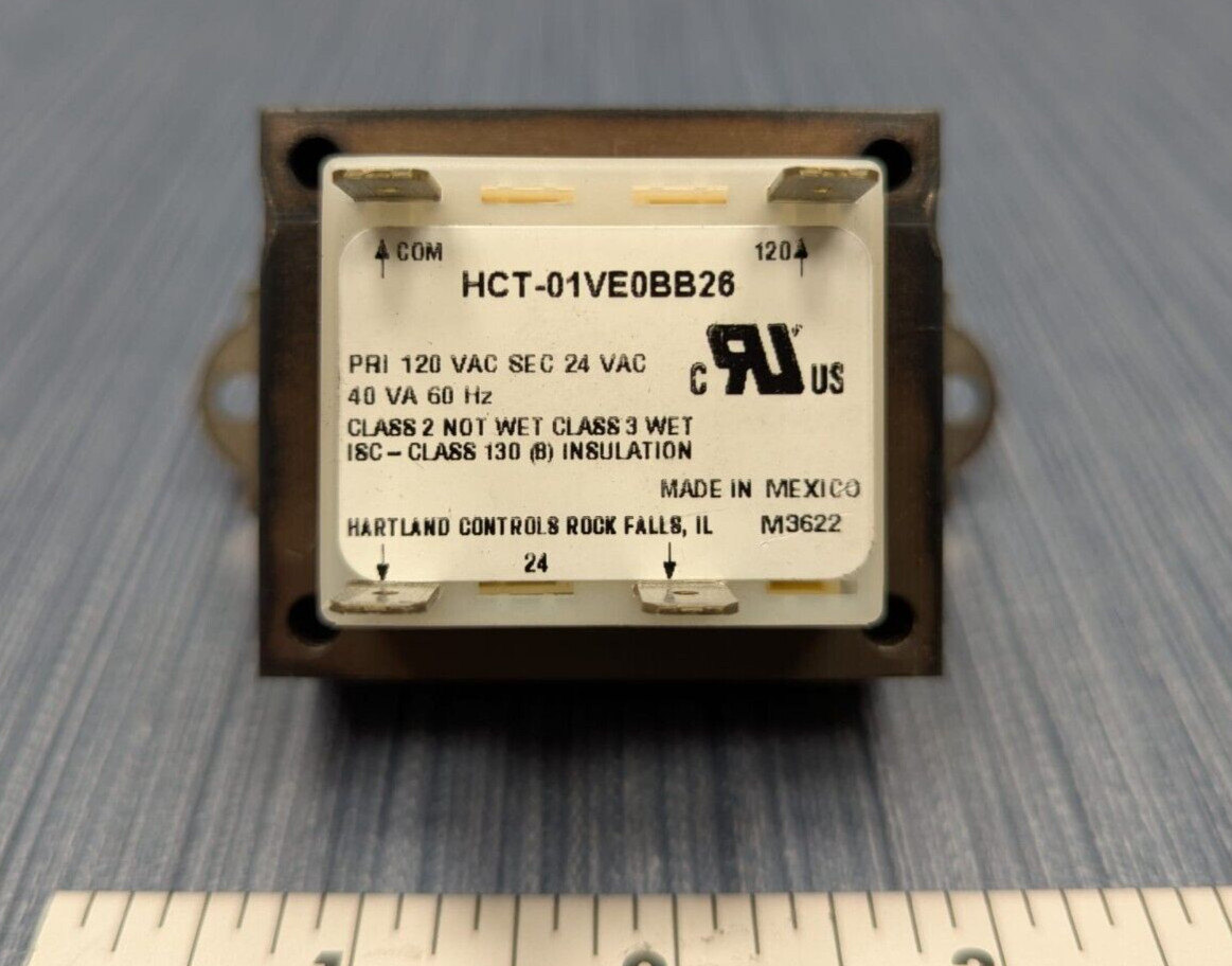 Hartland Controls HCT-01VE0BB26 Transformer Terminals - PRI 120 VAC SEC 24 VAC