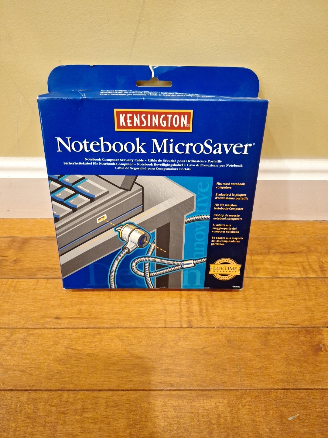 NEW IN BOX KENSINGTON MICROSAVER KEYED SECURITY  CABLE LOCK 64068