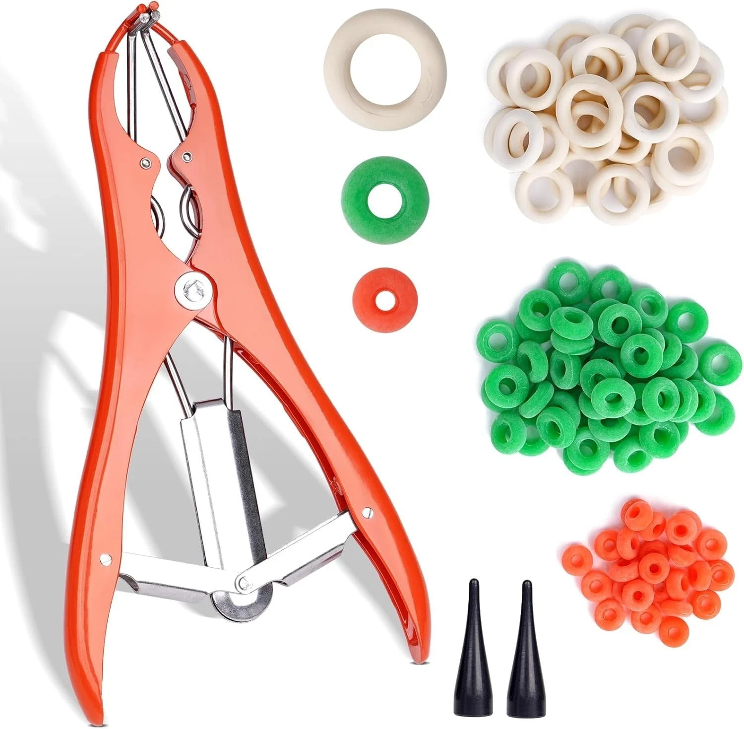 Goat Banding Kit Livestock Castration Bander Castration Tool with 3 Sizes of ...