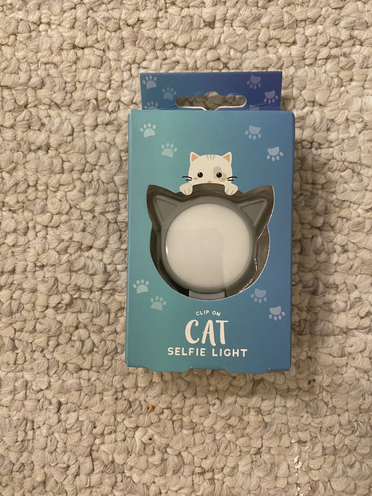 Clip On Cat Shaped Selfie Light / Cell Phone Accessory By Fizz  - NIB