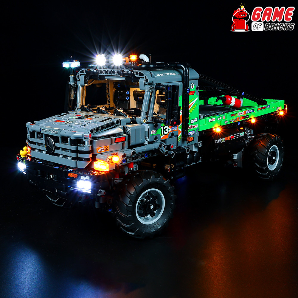 Lights for 4x4 Mercedes-Benz Trial Truck Compatible with LEGO® 42129 Classic