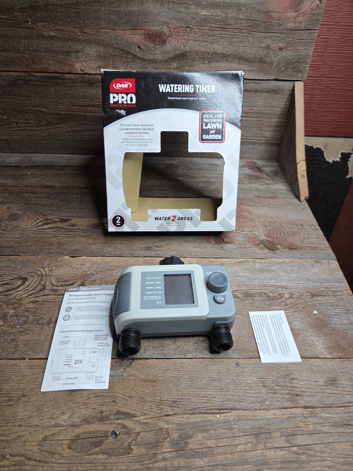 Orbit 2-Outlet Programmable Hose Watering Timer Sprinkler Timer 56544