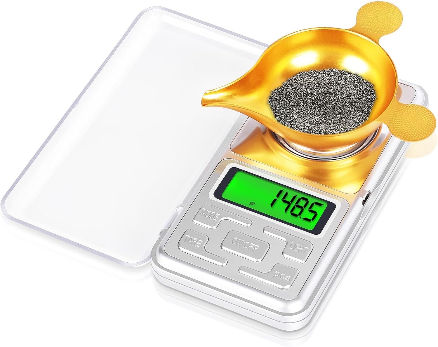 Digital Reloading Scale 1500 Grain / 0.1gn with LCD Display for Re...