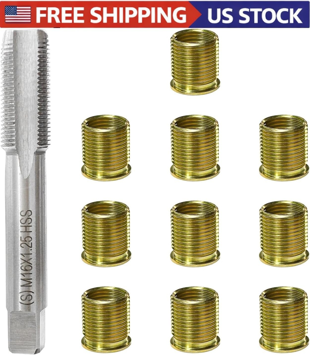 Spark Plug Thread Repair Kit FOR M14x1.25 M16x1.25 Rethread Set