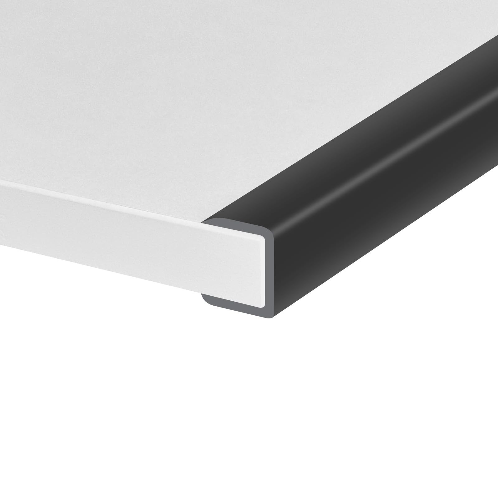 Rubber Edge Trim, SelfAdhesive Flexible Edge Protector for Plywood, Cabinet a...