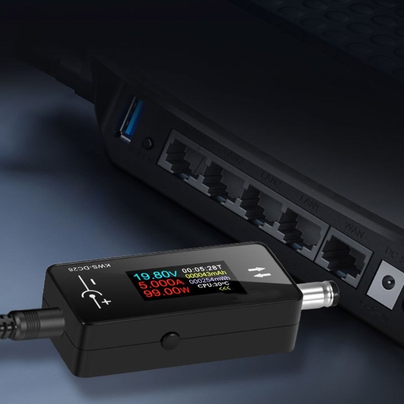 Voltage Ammeter 0.96inch Display DC5.5x2.5 Interface Tester Power Meter