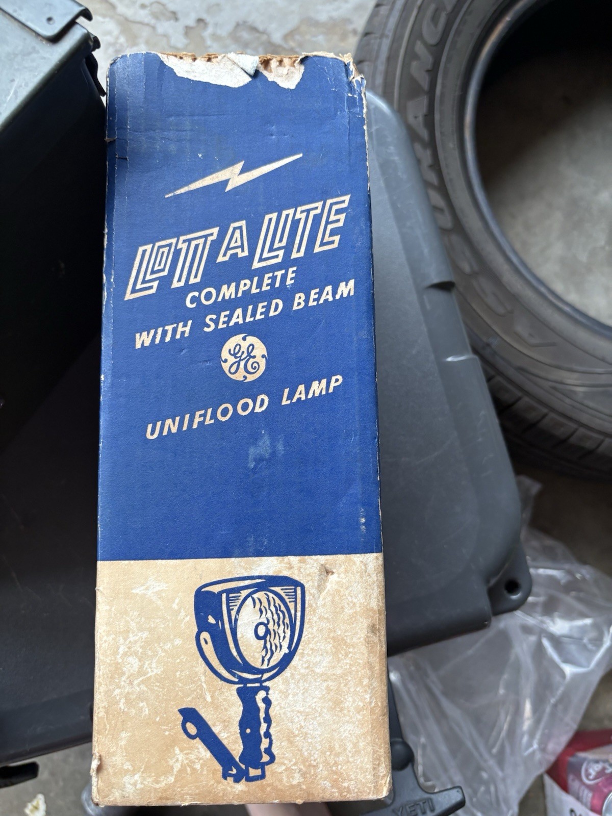 vintage Arel #100 Lott-A-Lite movie photography flood lamp