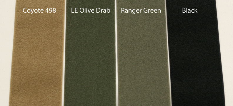 4 Inch MilSpec VELCRO® Brand Hook OR Loop Coyote Ranger OD Green Black Wolf